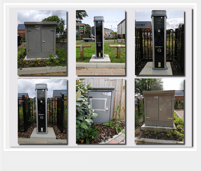 British Solar Power Charging Pedestals