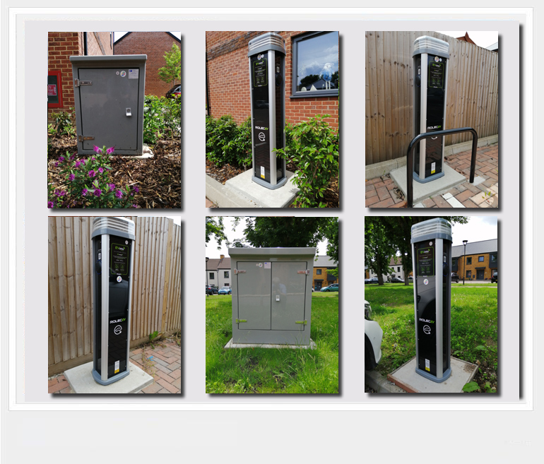 British Solar Power Charging Pedestals
